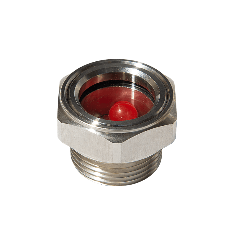 Szklanka wzroku oleju ze stali nierdzewnej