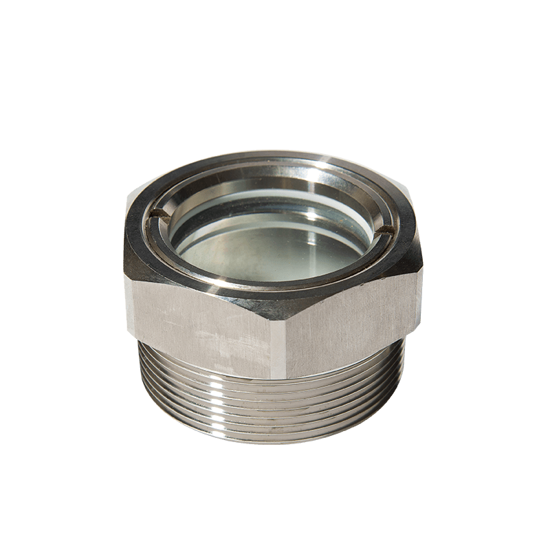 Szklanka wzroku oleju ze stali nierdzewnej